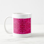 Mug parties scintillant rose chaud (Gauche)