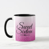 Mug Parties scintillant rose chaud brillant ombre Swee (Gauche)