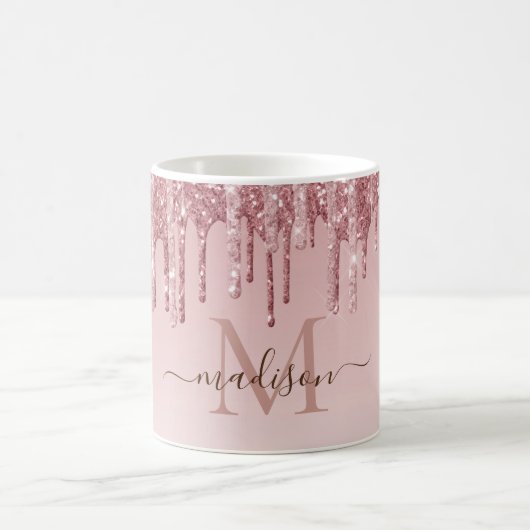 Mug Parties scintillant rose chic Monogramme OtterBox  (Centre)