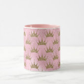 Mug Parties scintillant rose Couronne d'or (Centre)
