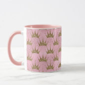 Mug Parties scintillant rose Couronne d'or (Gauche)