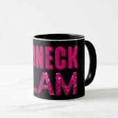 Mug Parties scintillant rose glam (Devant droit)