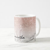 Mug Parties scintillant rose imitation rose personnali (Devant droit)
