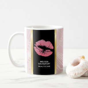 Mug Parties scintillant rose lèvres et Rose Gold Tropi