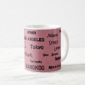 Mug parties scintillant rose Mega (Devant droit)