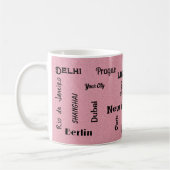 Mug parties scintillant rose Mega (Gauche)