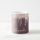 Mug parties scintillant rose or gouttes caffe latte no (Centre)