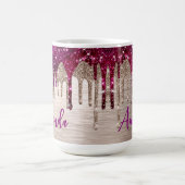 Mug Parties scintillant rose rouge mignonne moderne Dr (Centre)