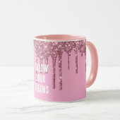 Mug Parties scintillant roses (Devant droit)