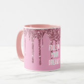 Mug Parties scintillant roses (Devant gauche)