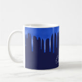 Mug Parties scintillant royale bleue de la Marine gout (Gauche)