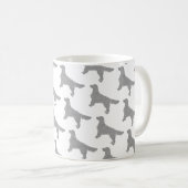 Mug Parties scintillant Silver Golden Retriever Motif (Devant droit)