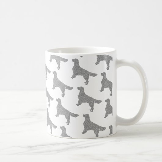 Mug Parties scintillant Silver Golden Retriever Motif (Droite)