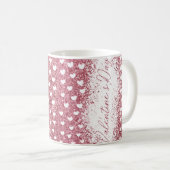 Mug Parties scintillant Valentines (Devant droit)