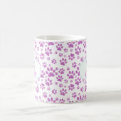 Mug Parties scintillant violet  Chien maman Empreintes (Centre)