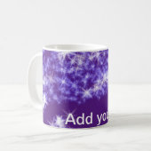 Mug Parties scintillant violet simple étoiles scintill (Devant gauche)