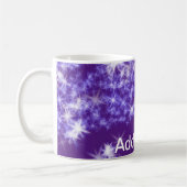 Mug Parties scintillant violet simple étoiles scintill (Gauche)