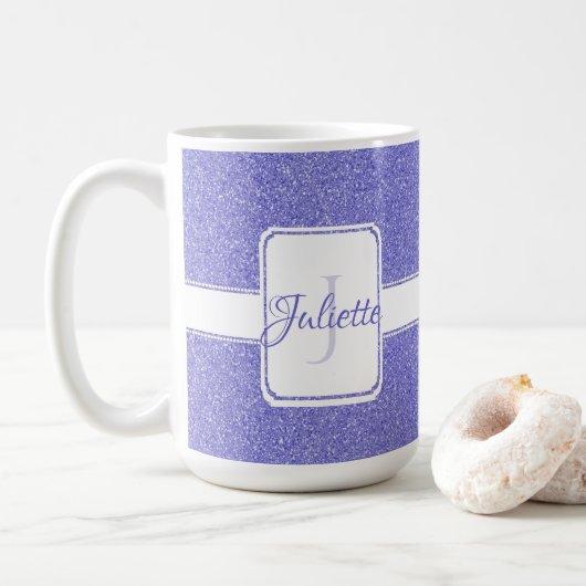 Mug Parties scintillant violette Bouge de café personn (Avec donut)