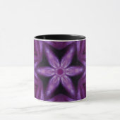 Mug Parties scintillant violette Coeur et Fleur Motif  (Centre)