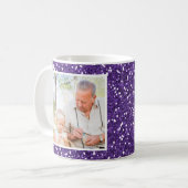 Mug Parties scintillant violette grands-parents 2 Phot (Devant gauche)