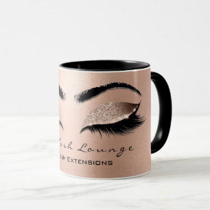 Mug Parties scintillantes de cire de rose de studio de