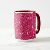 Mug Parties scintillantes de roses indien de charme (Devant droit)