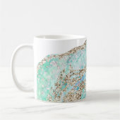Mug Parties scintillantes d'or de roche de Geode (Gauche)