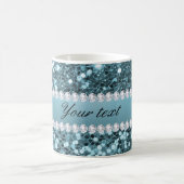 Mug Parties scintillantes et diamants assez bleus de (Centre)