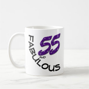 Mug Parties scintillantes pourpres 55 de Faux et