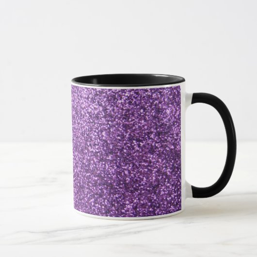 Mug Parties scintillantes pourpres de Faux (Droite)