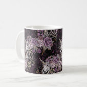 Mug Parties scintillantes pourpres d'or de roses de (Devant gauche)