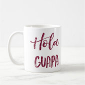 Mug Parties scintillantes roses Hola Guapa (Gauche)