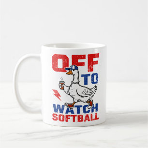 Mug Partir Pour Regarder Le Softball