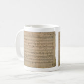 Mug Partition antique de 1822, Chanson du vieil homme (Devant gauche)