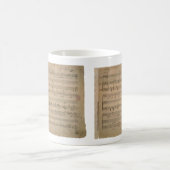 Mug Partition antique de 1822, Chanson du vieil homme (Centre)