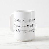 Mug Partition de musique (Devant gauche)