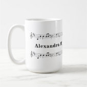 Mug Partition de musique (Gauche)