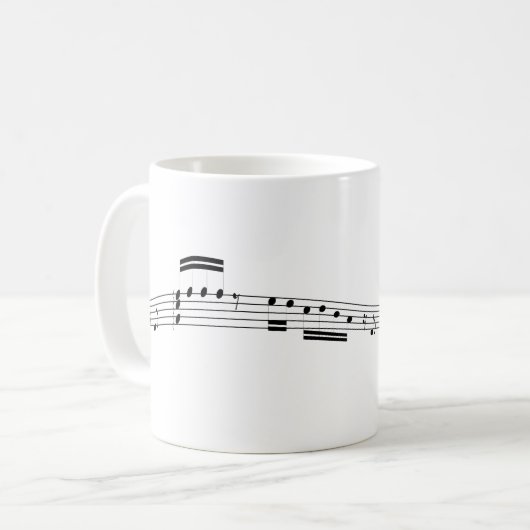 Mug Partition musicale (Devant gauche)