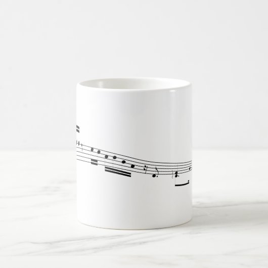 Mug Partition musicale (Centre)