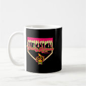 Mug Party animals baseball drippy plate monkey  (Gauche)