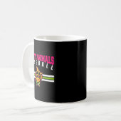 Mug Party animals baseball retro monkey sunglasses  (Devant gauche)