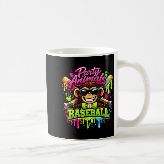 Mug Party animals meme baseball funny monkey  (Droite)