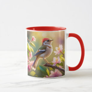 Mug Paruline à tête rouge et poitrine tamponnée, oisea
