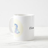 Mug Parure Budgie bleue sur mesure Bonnet Cute Budgie (Devant gauche)
