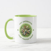 Mug Pas antisocial - Préfère simplement les chiens - V (Gauche)