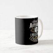 Mug Pas antisocial, Rollé Faible Charisma Drôle (Devant droit)
