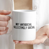 Mug Pas Antisocial Sélectivement Social Citation Cup
