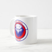 Mug Pas aujourd'hui fasciste - Aigle patriotique class (Devant gauche)