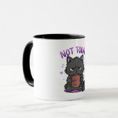Mug Pas aujourd'hui Grumpy Cat Amoureux du Café Mignon (Devant gauche)