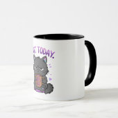 Mug Pas aujourd'hui Grumpy Cat Amoureux du Café Mignon (Devant droit)